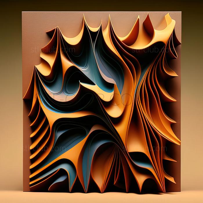 3D model st abstract painting (STL)